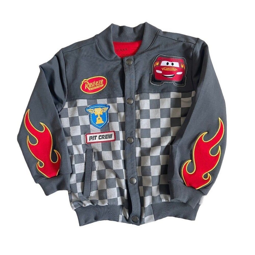 Disney Pixar Cars Pit Crew Bomber Jacket size 5